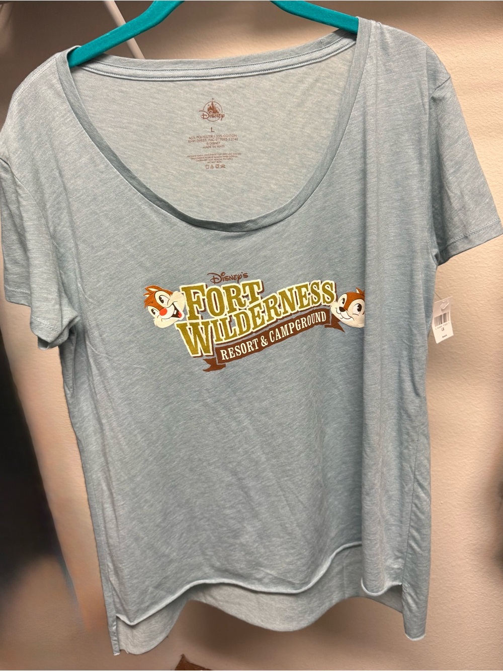 Disney Light Blue Fort Wilderness Resort & Campground Women’s Tee